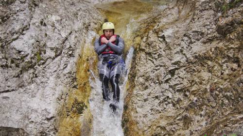 Canyoning kaland profikkal Szlovéniában 3