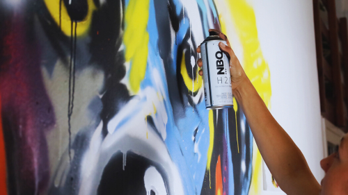 Festékszórós kaland Anyával! - Graffiti Workshop Budapesten 4