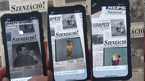 Születésnapi újság videós köszöntővel/elindul a videó a cikkre nézve 2