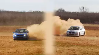 Subaru Impreza és Evo Lancer rallycsomag Sopron mellett