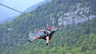Bátorságpróba Zipline-ozás Szlovéniában