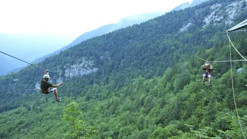 Bátorságpróba Zipline-ozás Szlovéniában 4